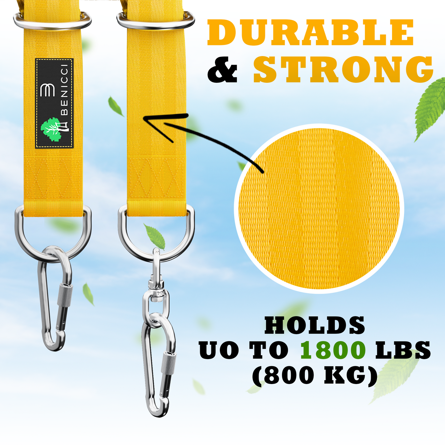 Safe Tree Swing Hanging Kit (Set of 2)